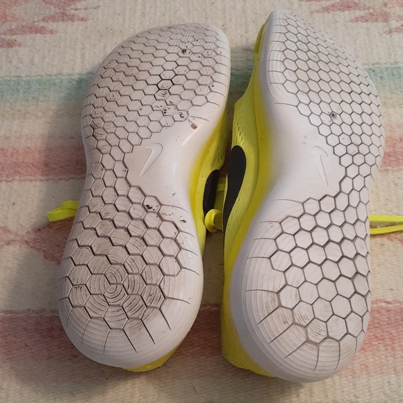 Nike Neon tennis shoes.